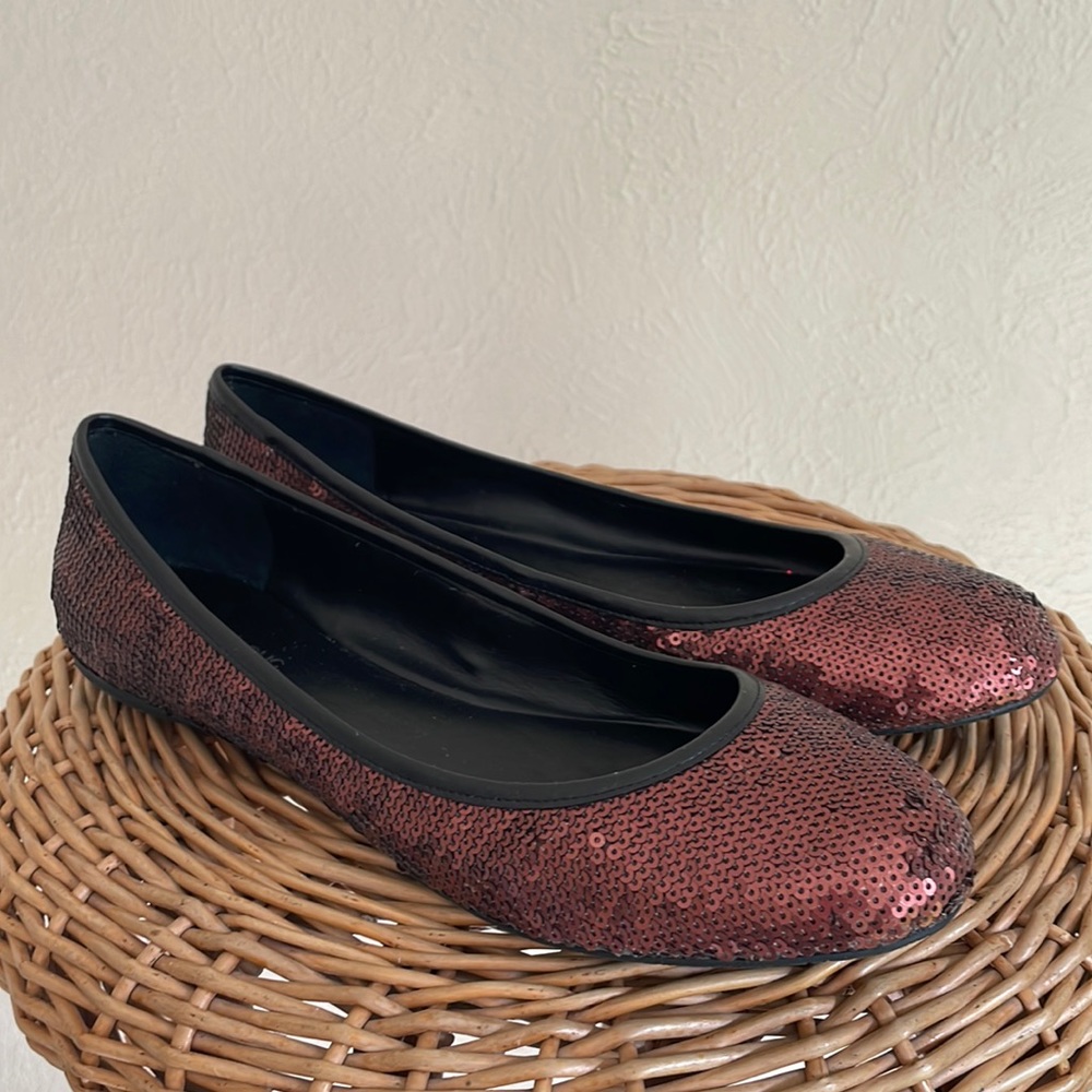 Banana Republic beautiful brown sequin ballet flats.9.5